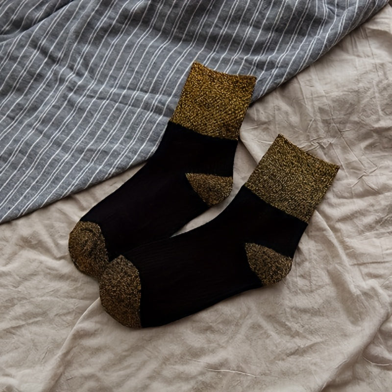 Calcetines casuales con bloques de color