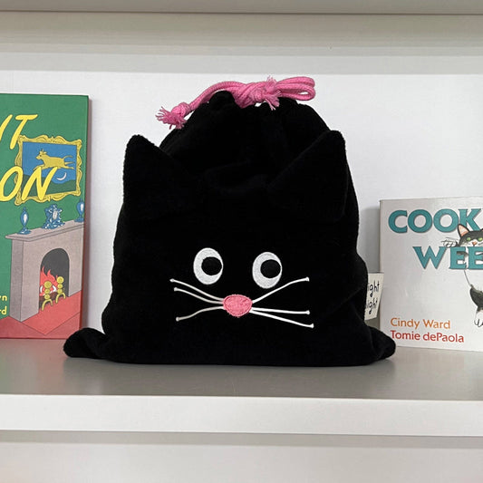 Bolso casual con estampado de gato