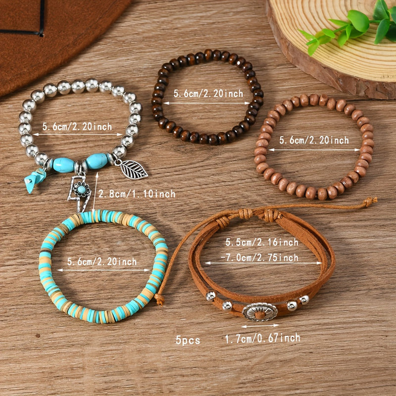 Pulsera bohemia de cuentas