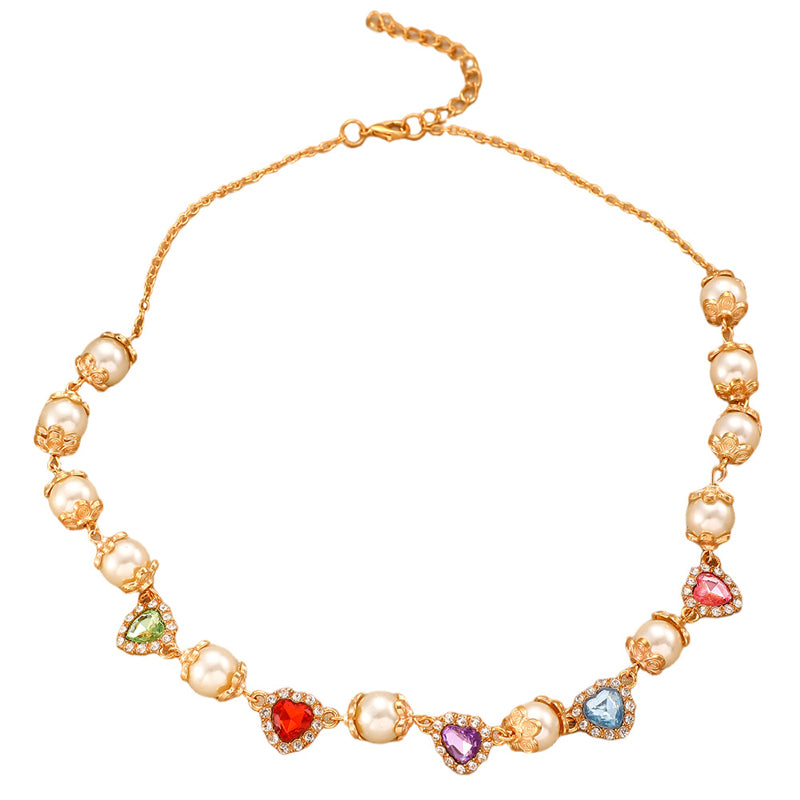 Collar bohemio con forma de corazón