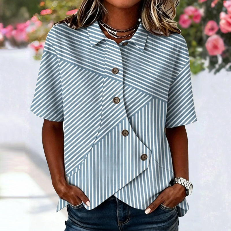Blusa vintage de rayas
