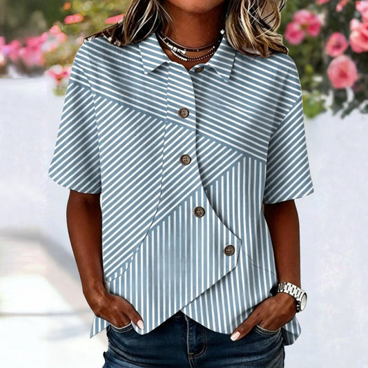 Blusa vintage de rayas