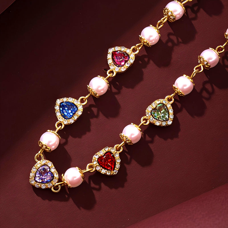 Collar bohemio con forma de corazón