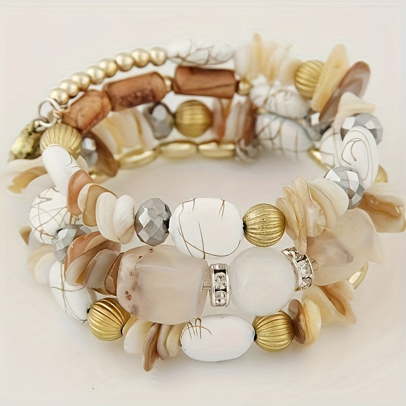 Pulsera bohemia de cuentas