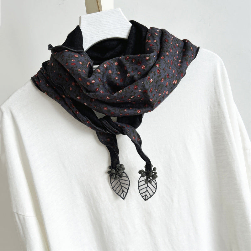 Pañuelo con estampado floral vintage