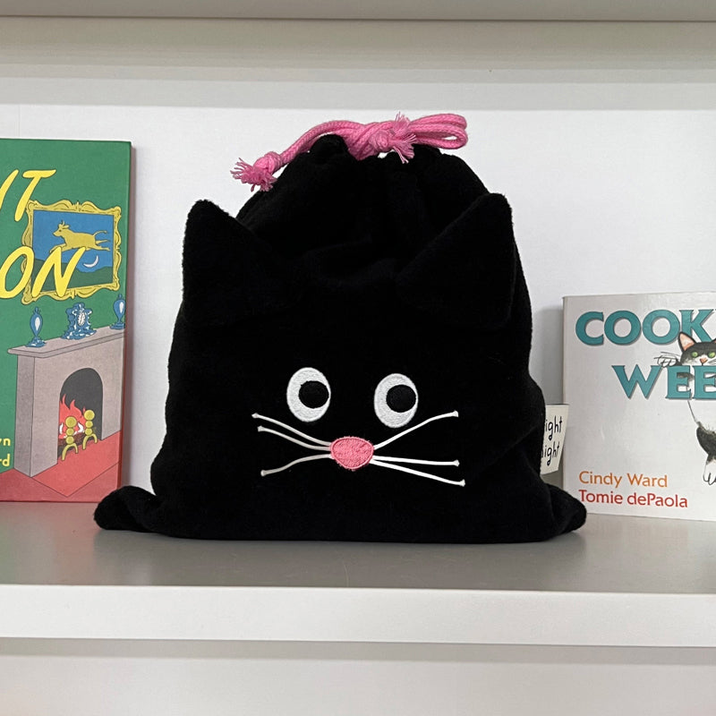 Bolso casual con estampado de gato