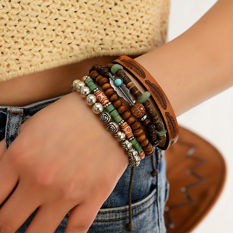 Pulsera bohemia de cuentas