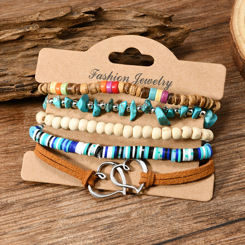 Pulsera bohemia de cuentas