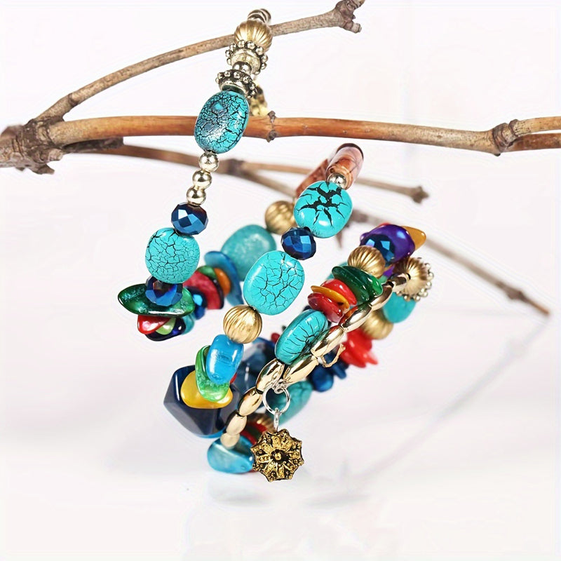 Pulsera bohemia de cuentas