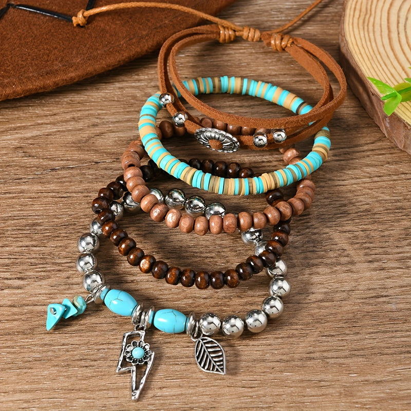 Pulsera bohemia de cuentas