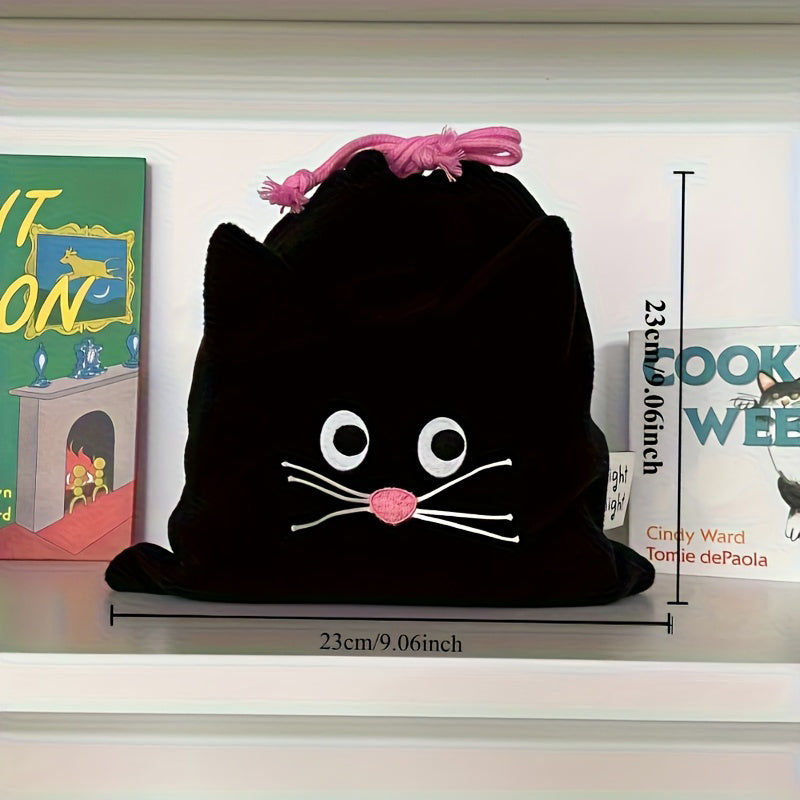 Bolso casual con estampado de gato