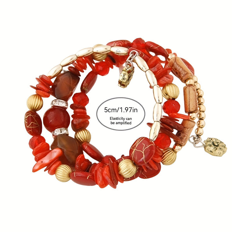 Pulsera bohemia de cuentas