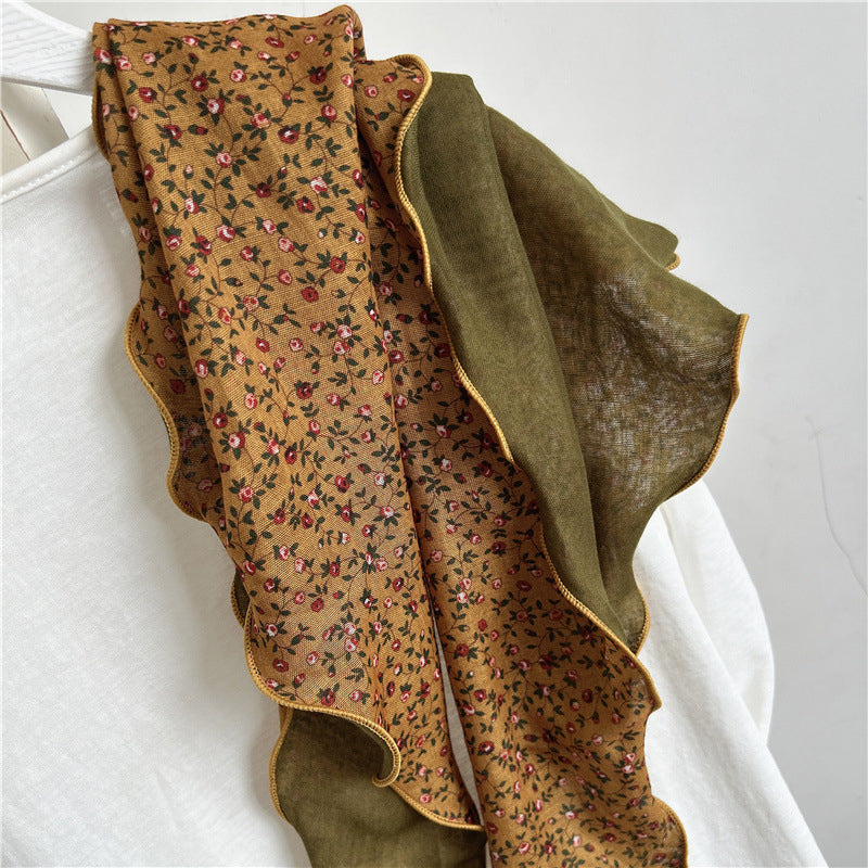 Pañuelo con estampado floral vintage