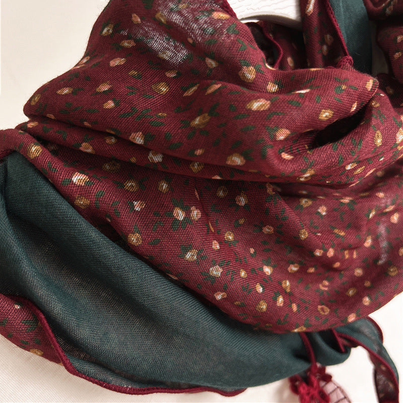 Pañuelo con estampado floral vintage