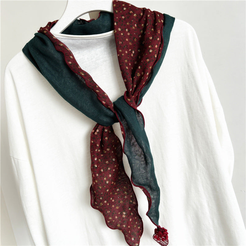 Pañuelo con estampado floral vintage