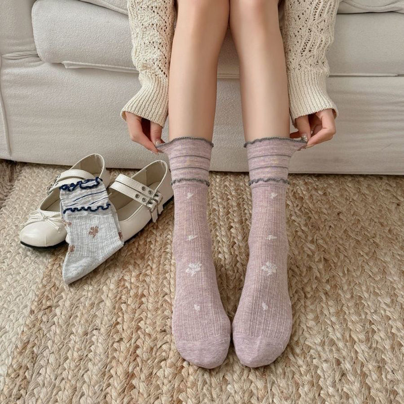 Calcetines casuales florales