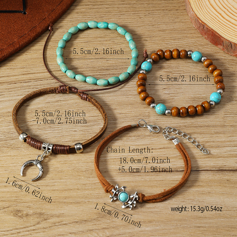 Pulsera bohemia de cuentas