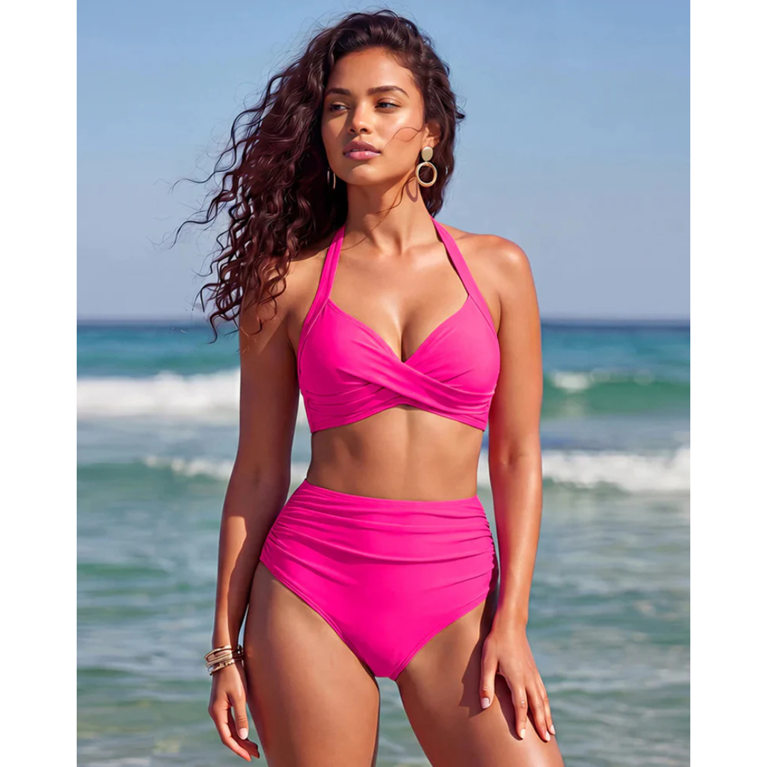 Bikini SABINE 2 en 1 de talle alto con control de abdomen