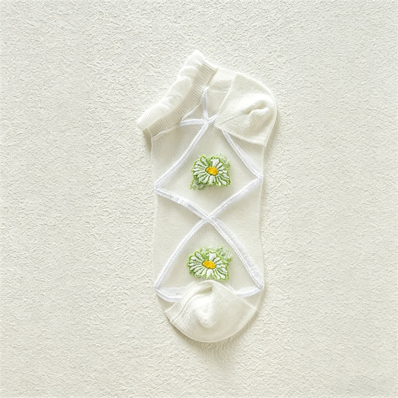 Calcetines florales transpirables