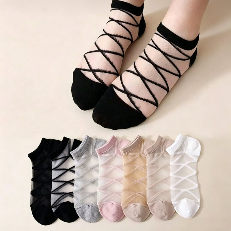 Calcetines transpirables lisos