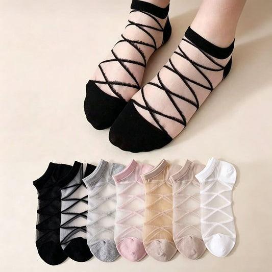 Calcetines transpirables lisos