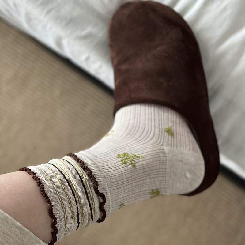 Calcetines casuales florales