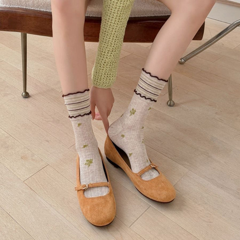 Calcetines casuales florales