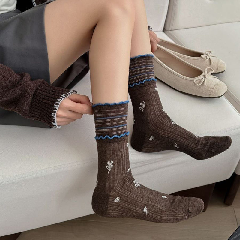 Calcetines casuales florales