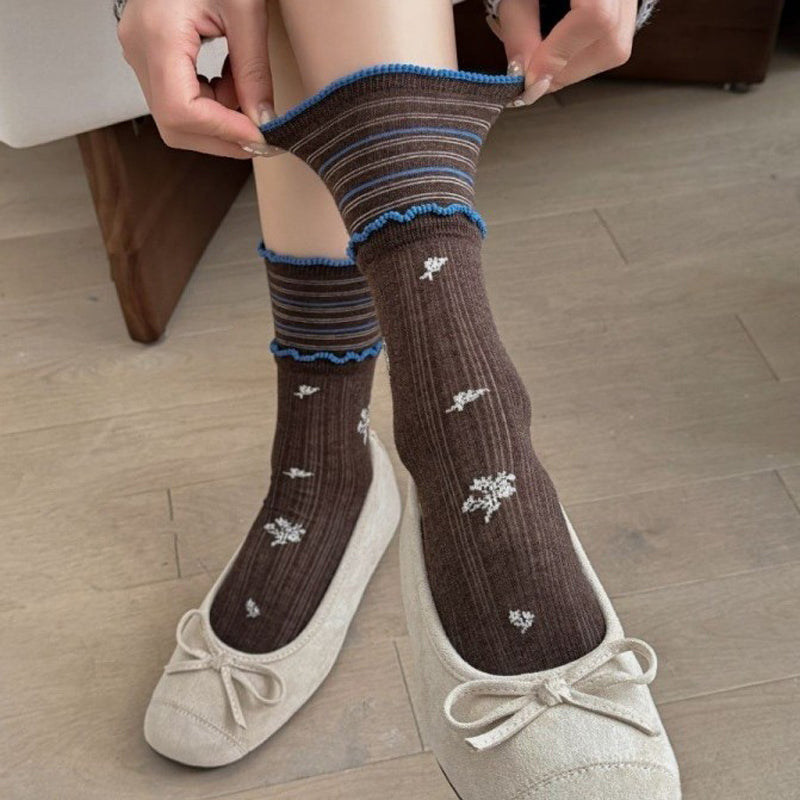 Calcetines casuales florales