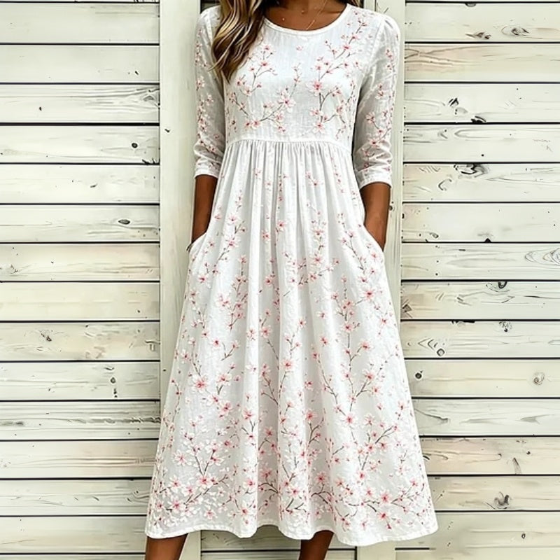 Vestido casual con estampado floral