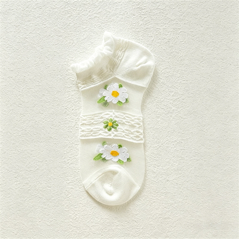 Calcetines florales transpirables