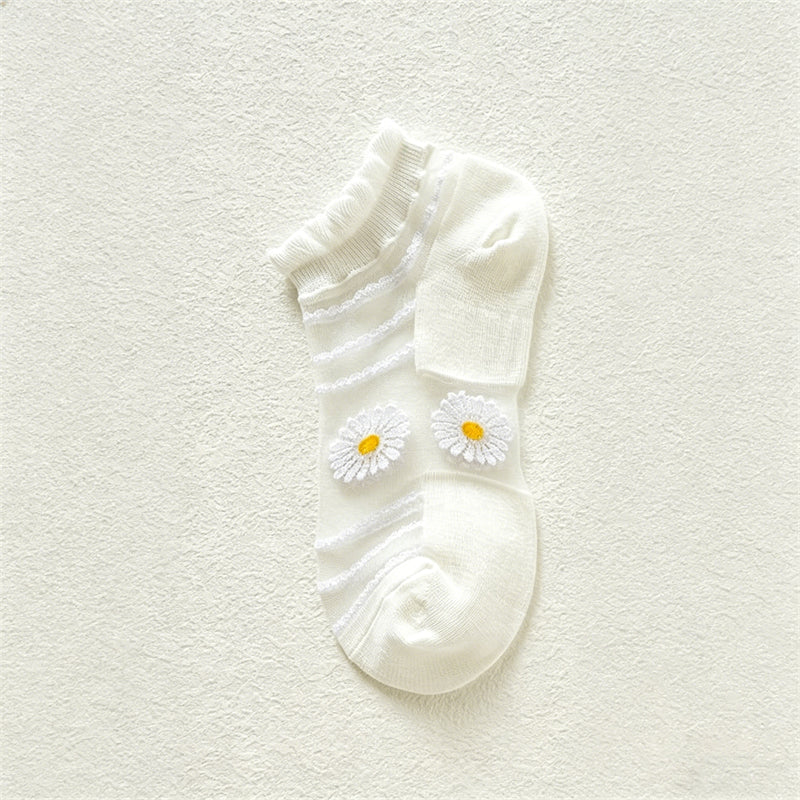Calcetines florales transpirables