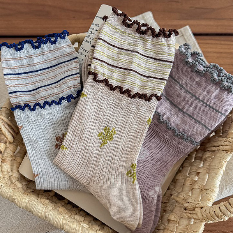 Calcetines casuales florales