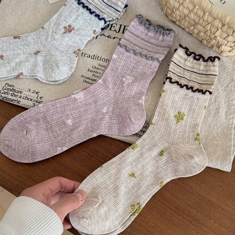 Calcetines casuales florales