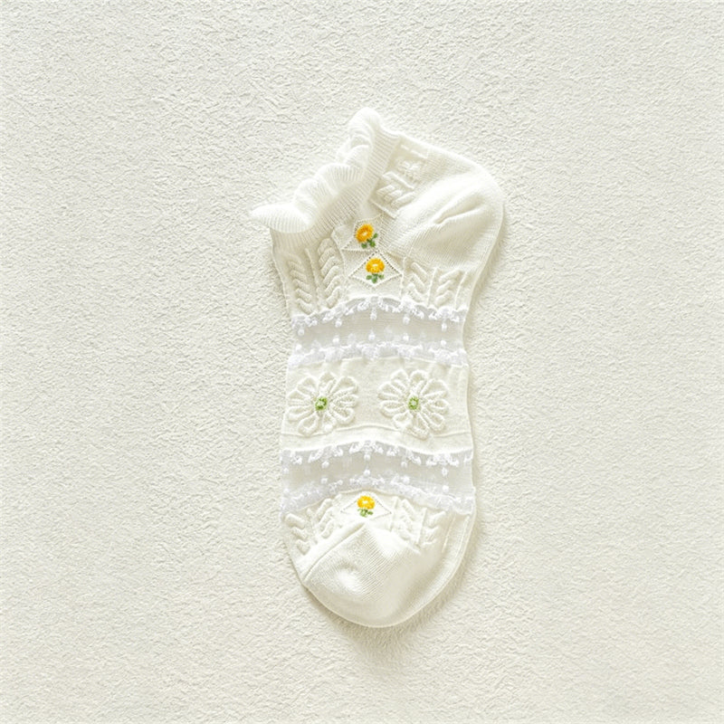 Calcetines florales transpirables