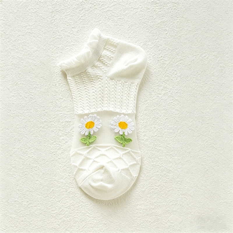 Calcetines florales transpirables