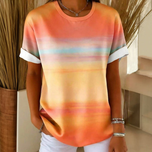 Camiseta casual degradada