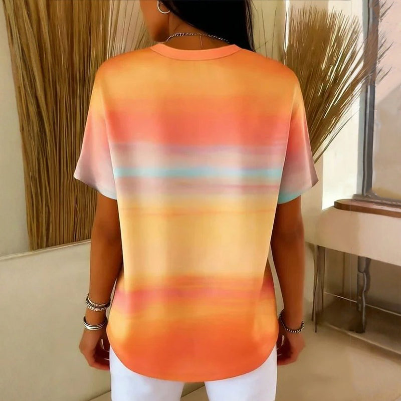 Camiseta casual degradada