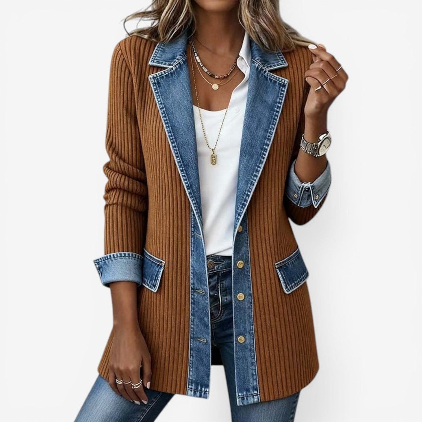 Chaqueta denim de corte relajado LIV