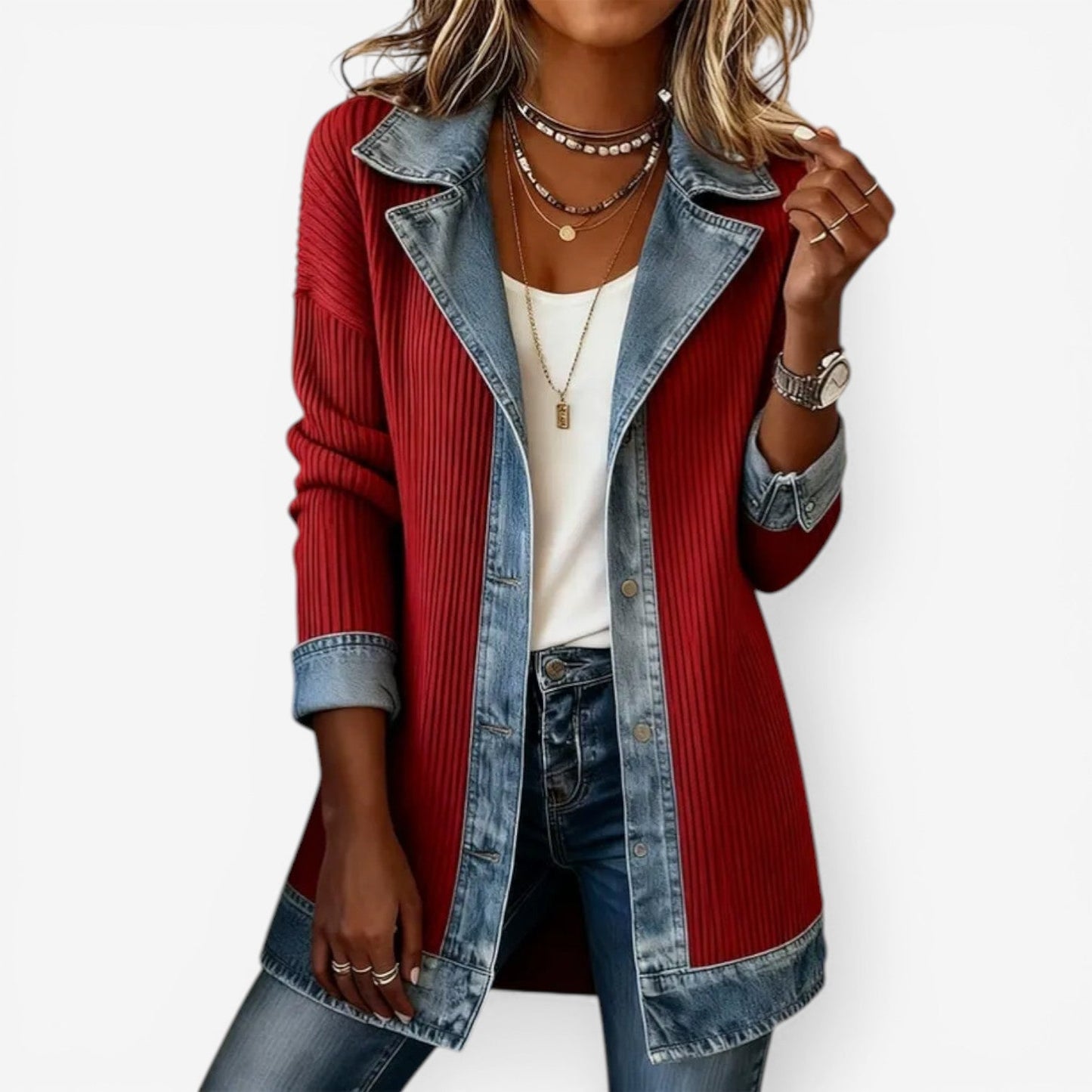 Chaqueta denim de corte relajado LIV