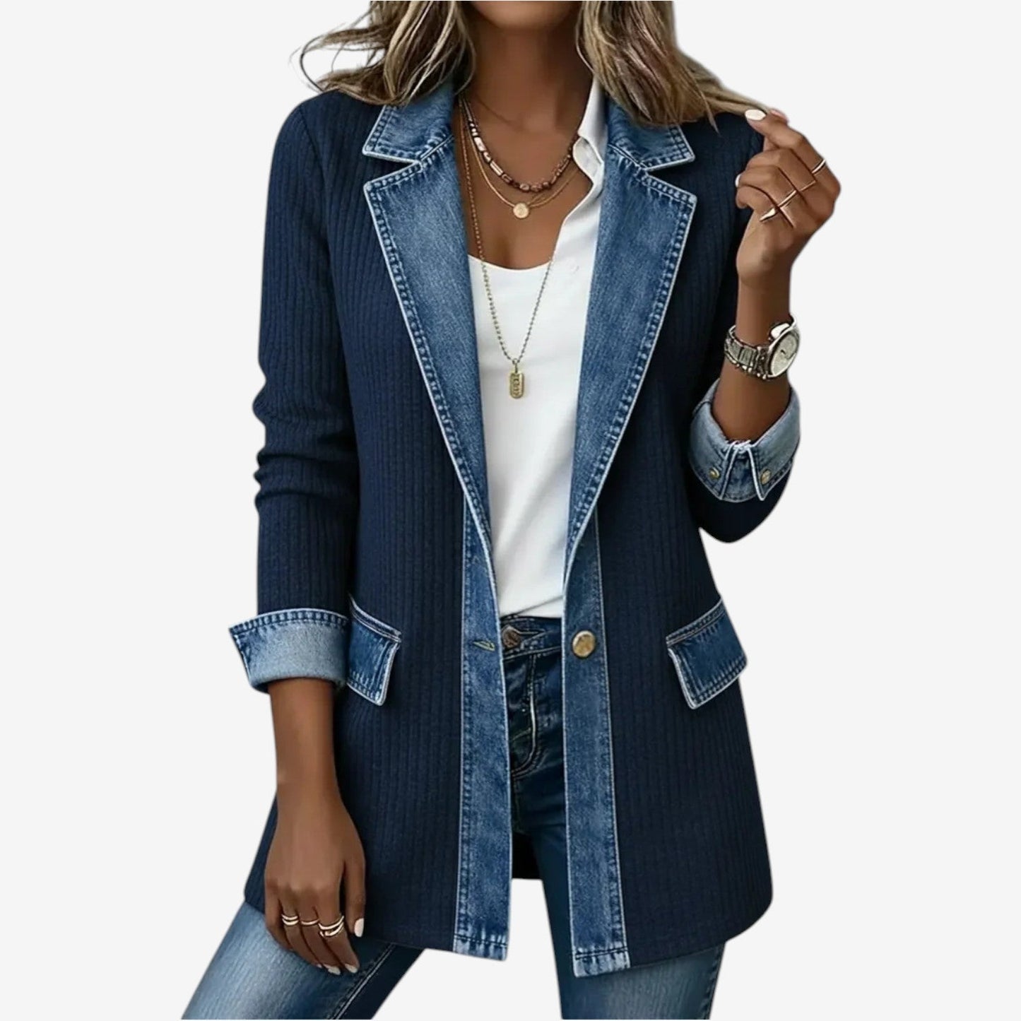 Chaqueta denim de corte relajado LIV