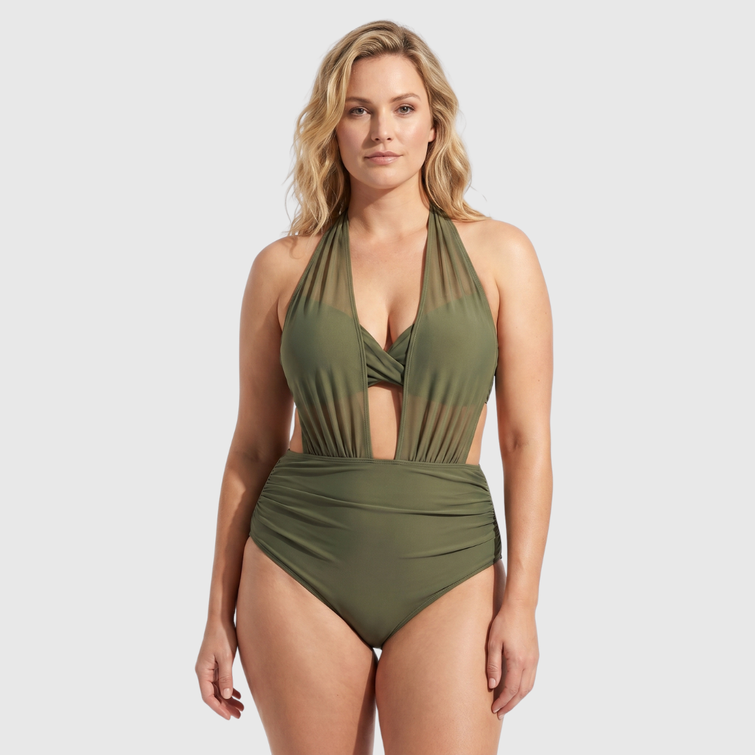 Bikini SABINE 2 en 1 de talle alto con control de abdomen