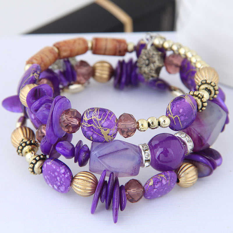 Pulsera bohemia de cuentas