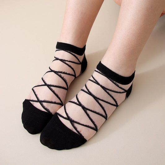 Calcetines transpirables lisos