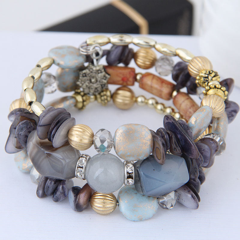 Pulsera bohemia de cuentas