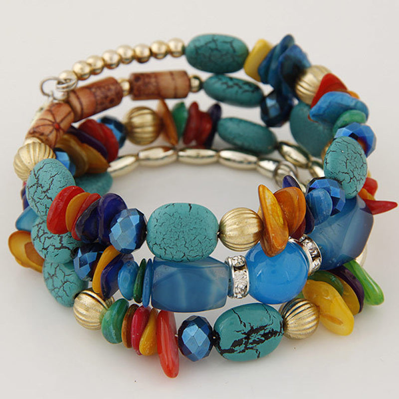 Pulsera bohemia de cuentas