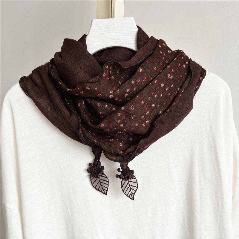Pañuelo con estampado floral vintage