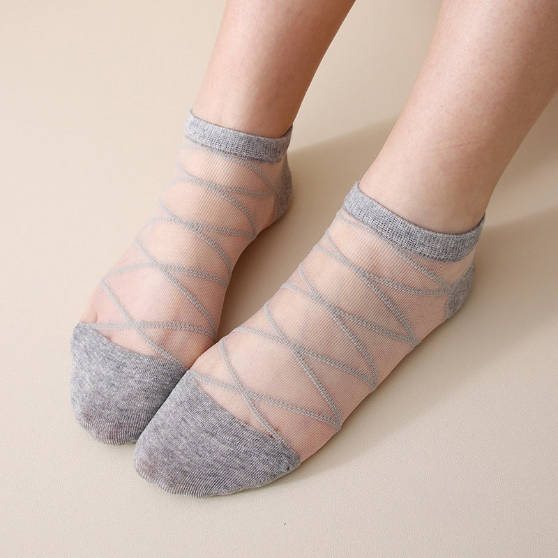 Calcetines transpirables lisos