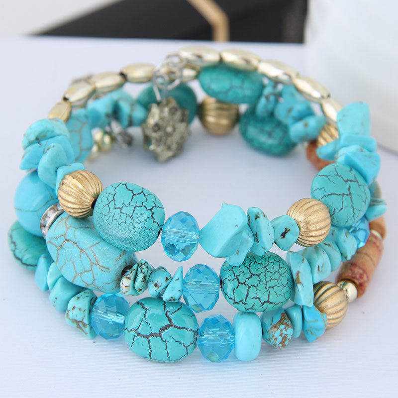 Pulsera bohemia de cuentas