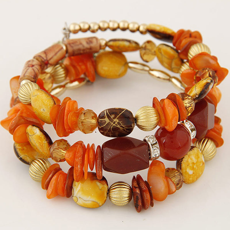 Pulsera bohemia de cuentas